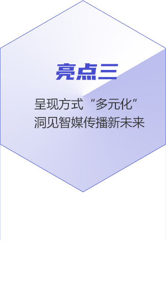 亮点三：呈现方式“多元化” 洞见智媒传播新未来